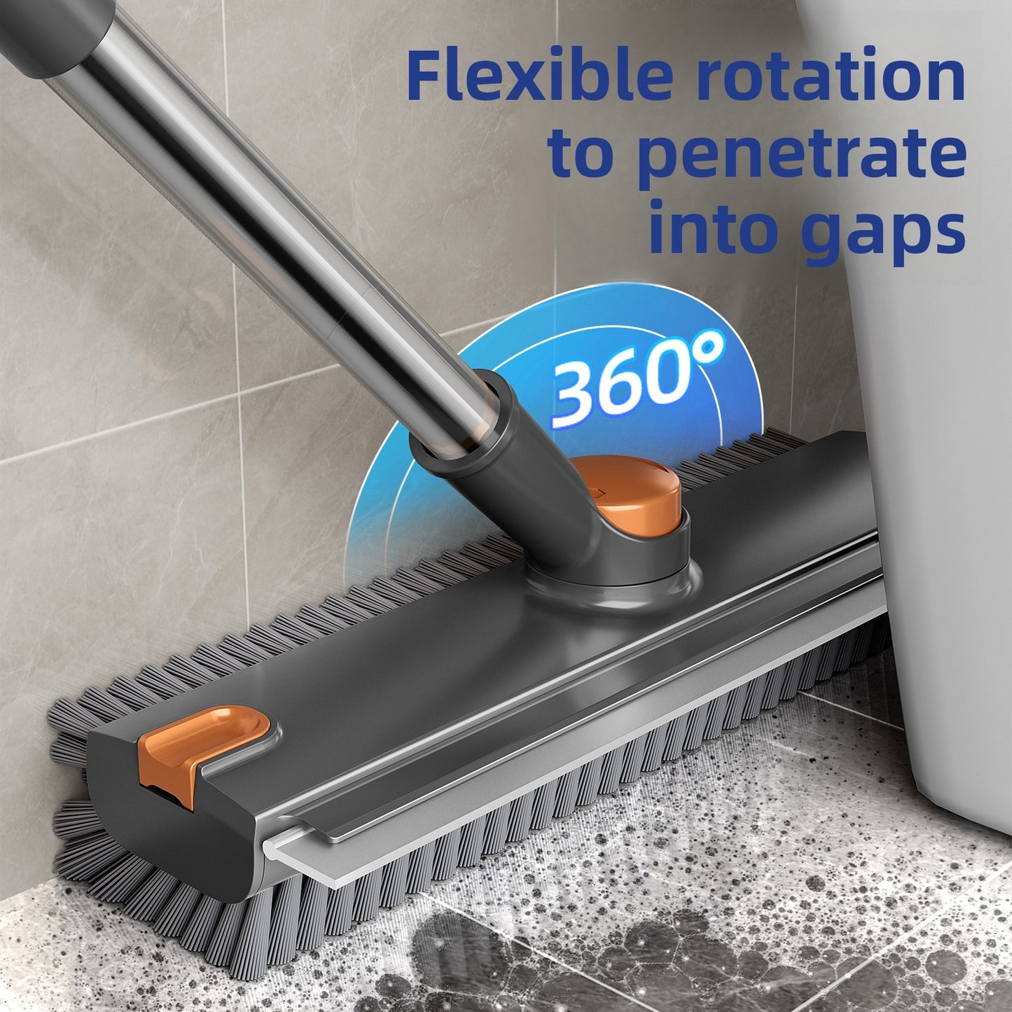 Floor Scrub Brush with Long Handle