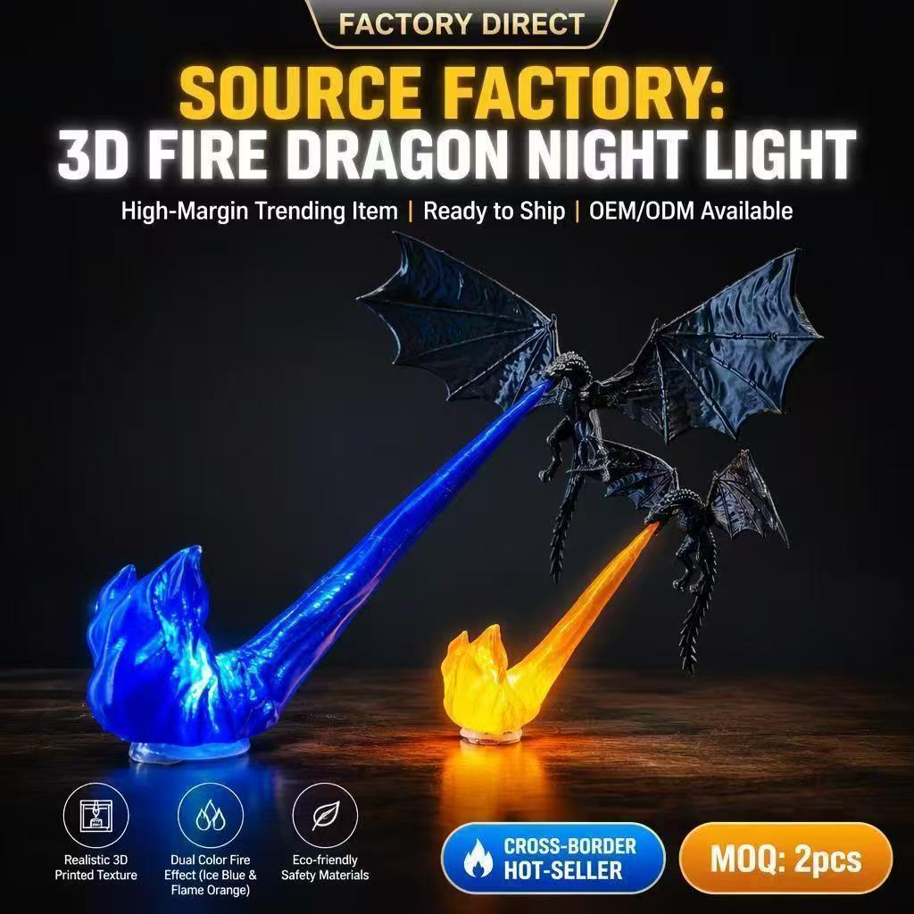 Dragon Breath Dragon Model Night Light