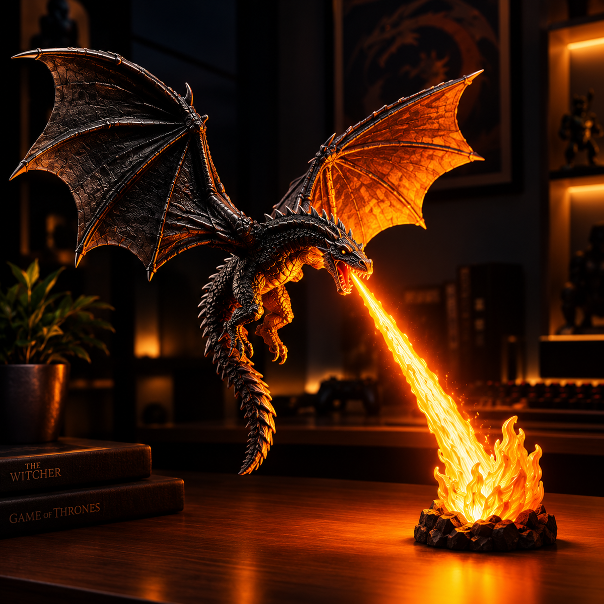 Dragon Breath Dragon Model Night Light