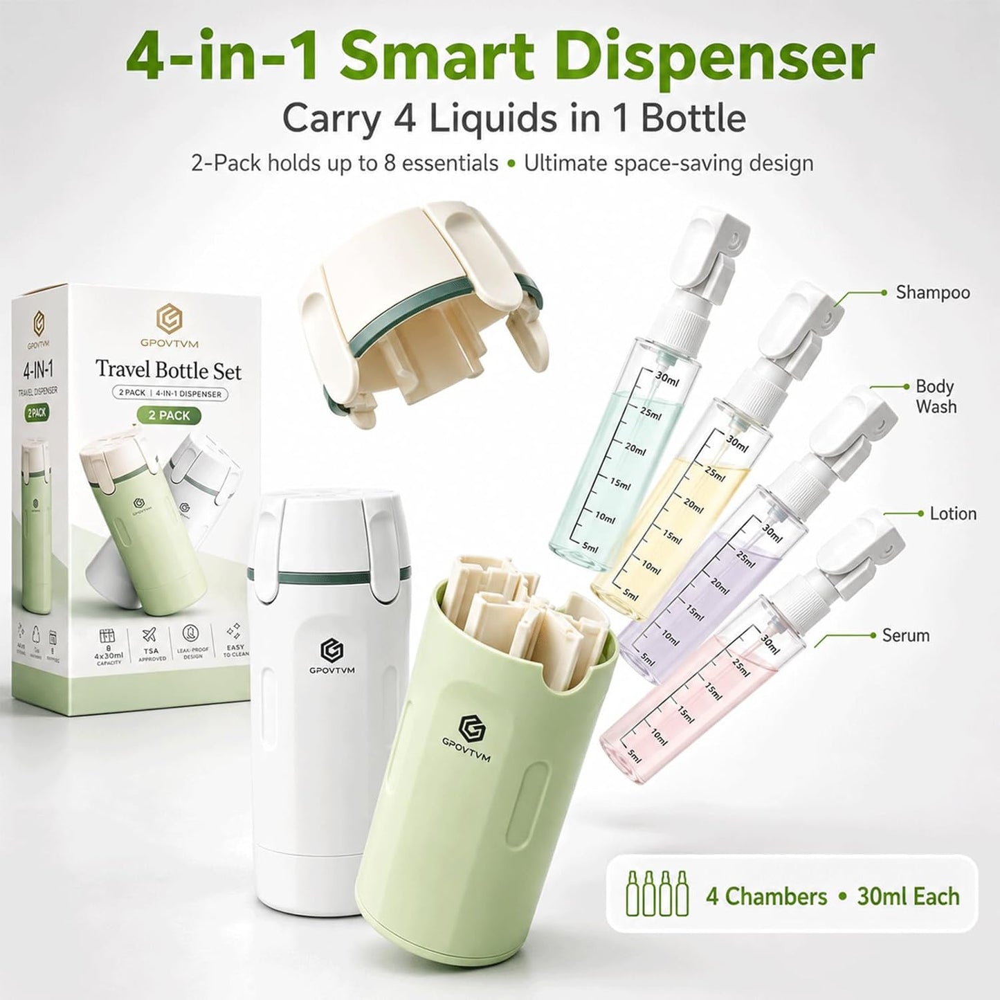 Travel-Sized Refillable Bottles