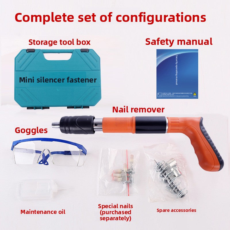 The mini noise-reducing nail driver